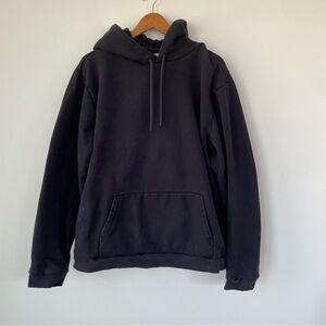Hill City Heavyweight Black Hoodie Sweatshirt size XXL Kangaroo Pocket